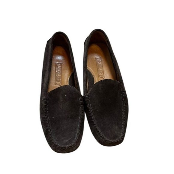 Land's End Moccasin Suede Driving Shoes Women's Size US 8B Brown Color Brazil - Picture 1 of 11